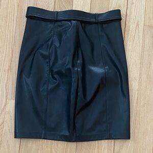 Calvin Klein Faux Leather Skirt